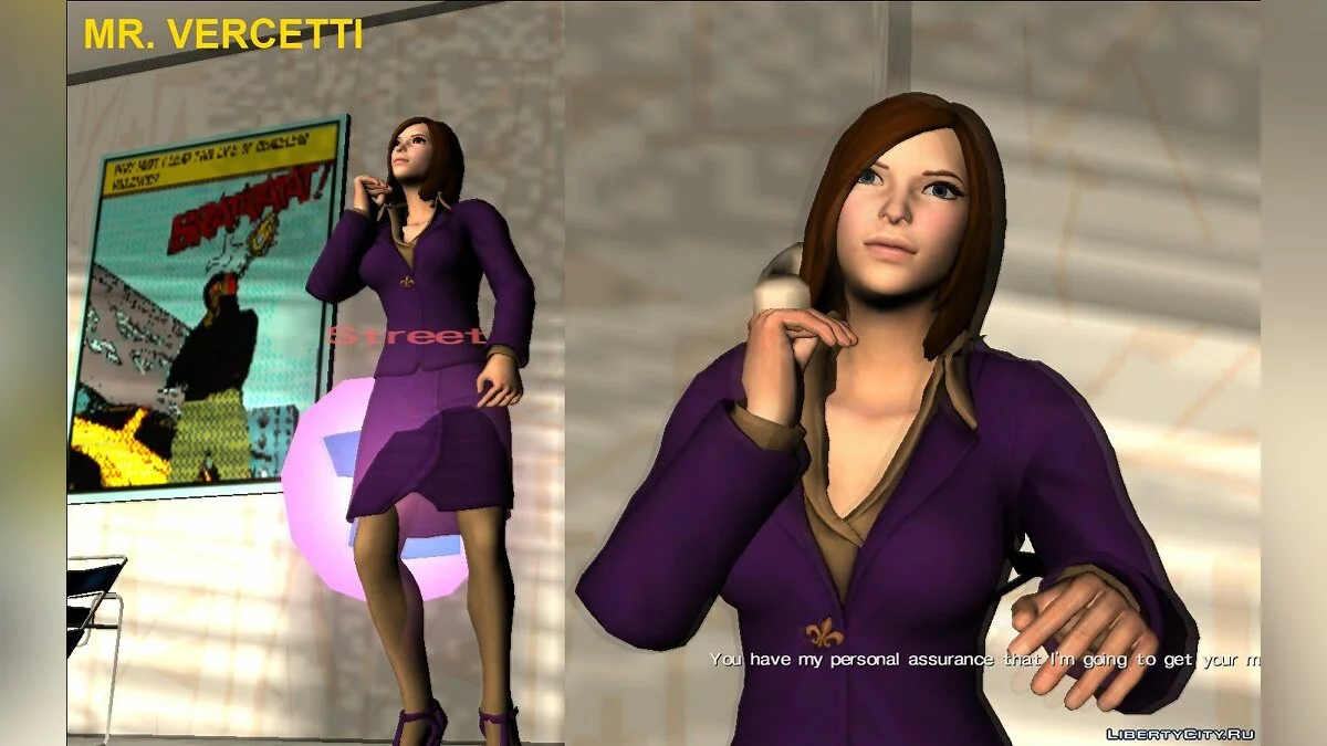 Jugadora femenina de Saints Row The Third y IV / GTA Vice City