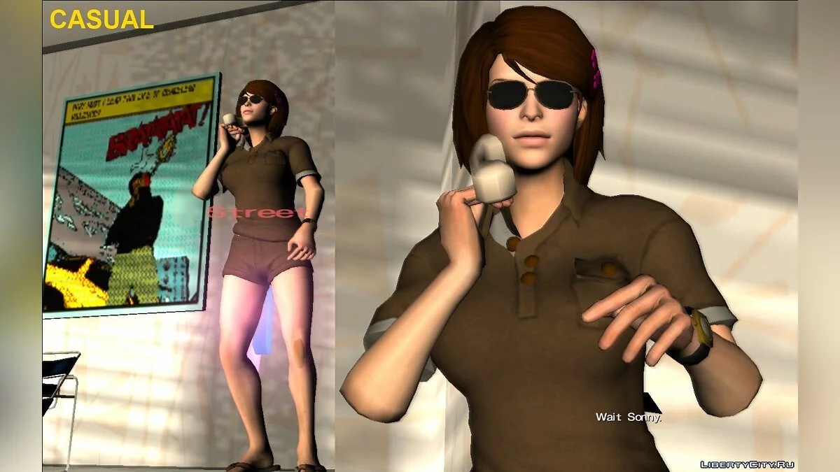 Jugadora femenina de Saints Row The Third y IV / GTA Vice City