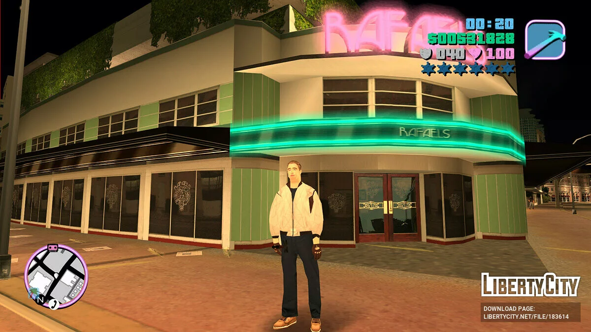Ryan Gosling dari film Drive / GTA Vice City