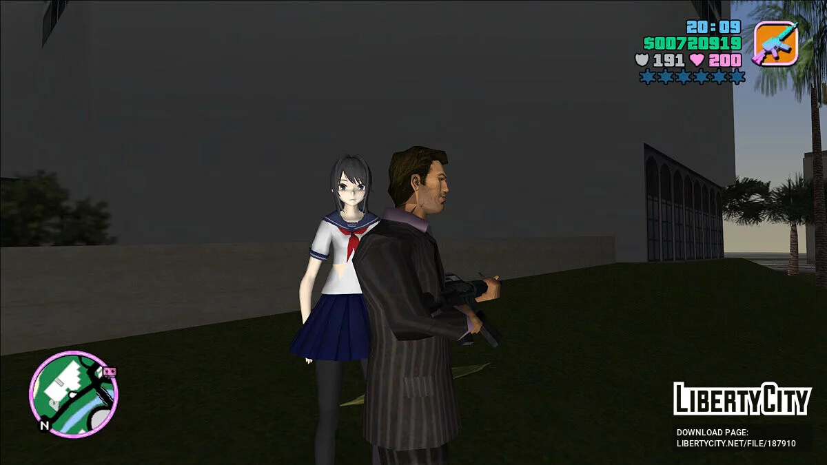 Яндера-Чан з Yandere Simulator / GTA Vice City