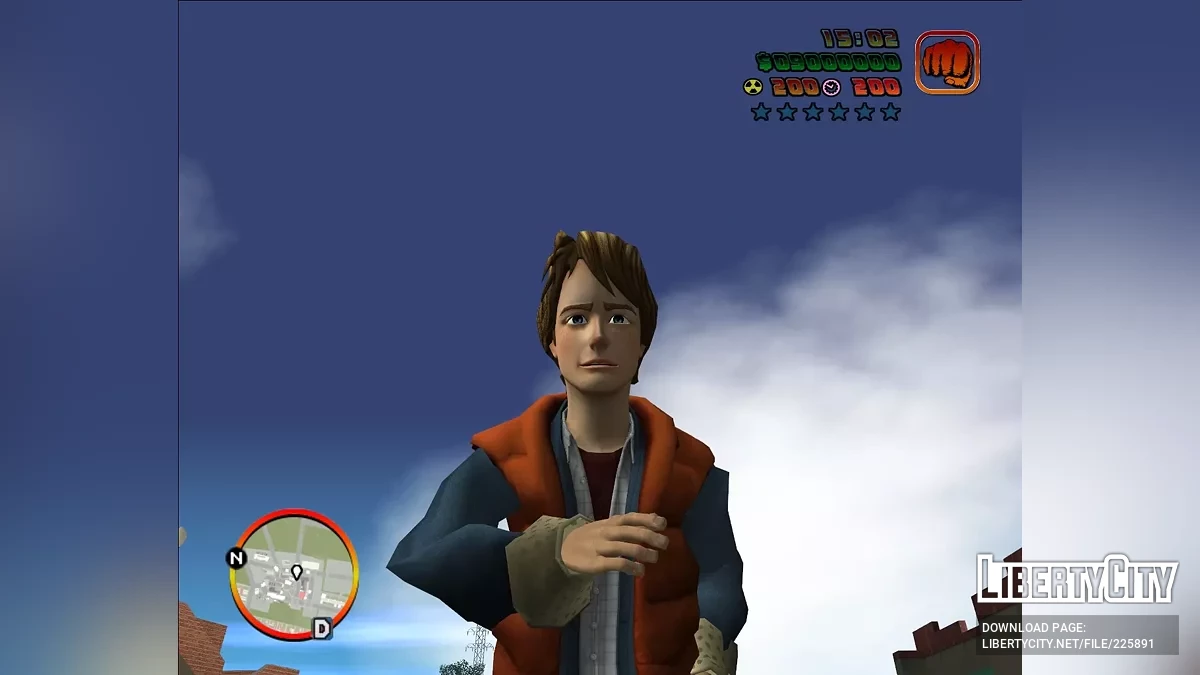 Marty McFly from Back to the Future: The Game / GTA Vice City