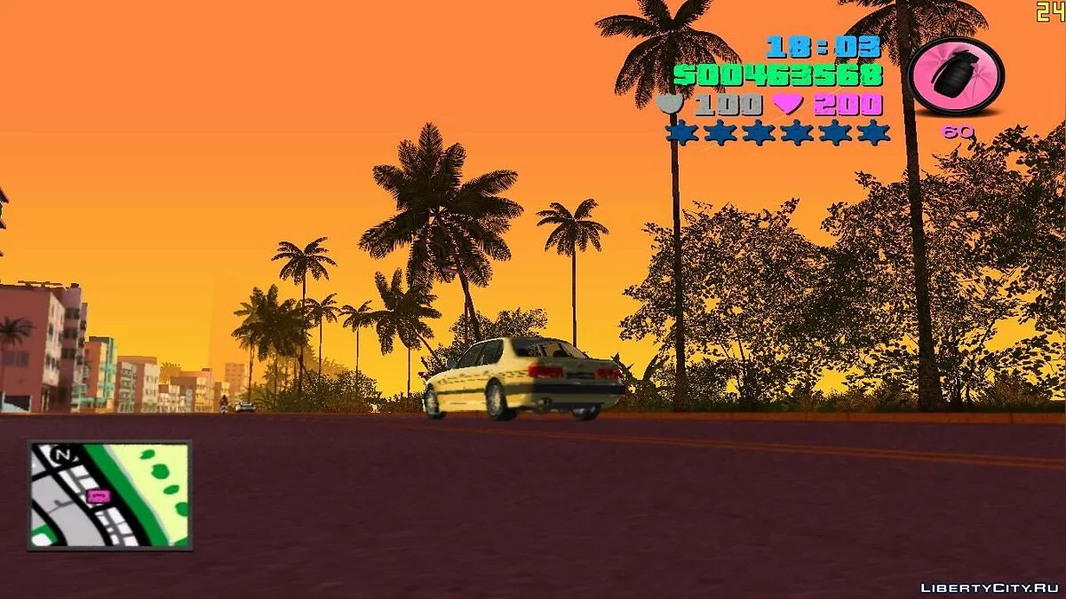 Radar cuadrado y nuevo menú / GTA Vice City