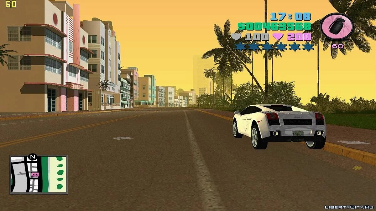 Radar cuadrado y nuevo menú / GTA Vice City