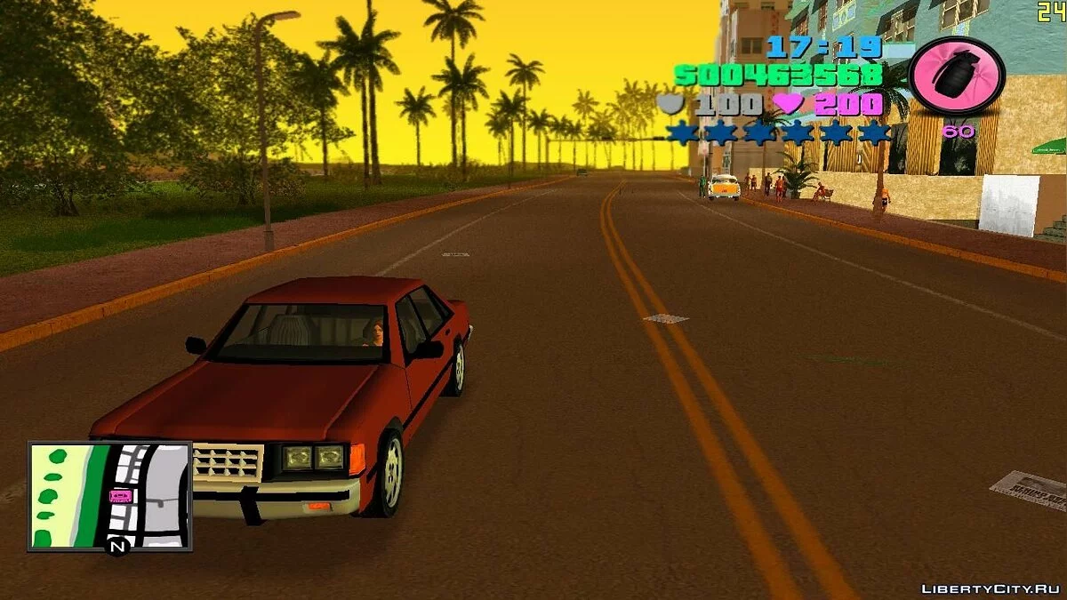 Radar cuadrado y nuevo menú / GTA Vice City