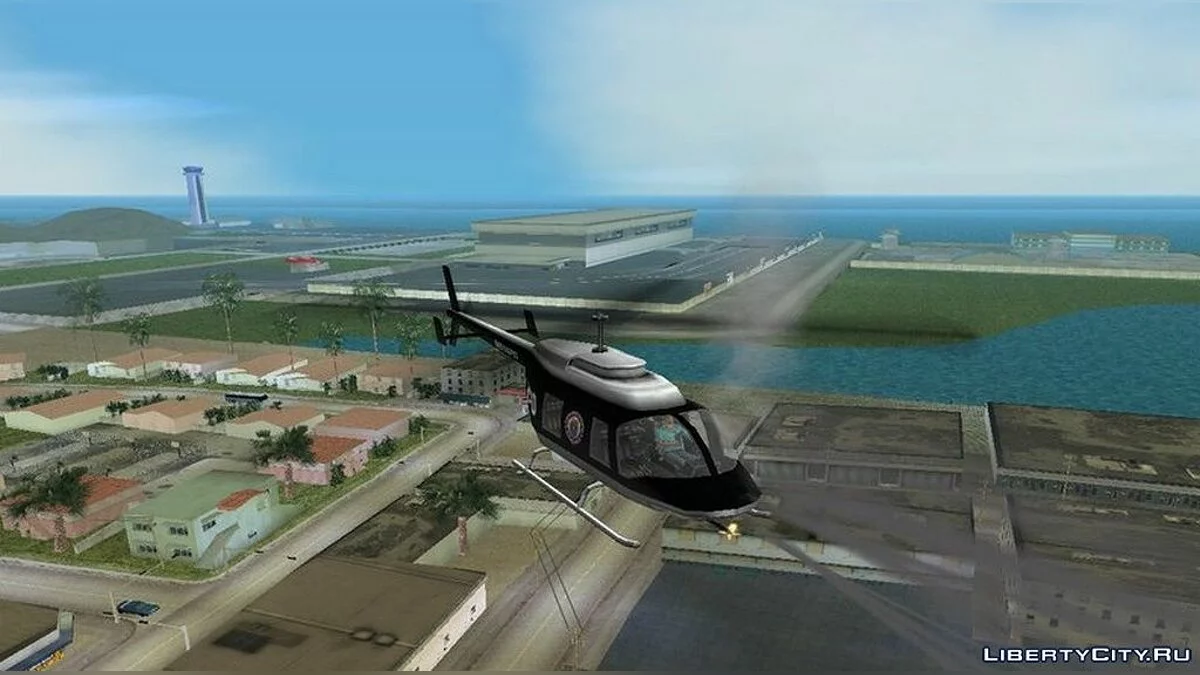 Tir depuis un hélicoptère de police / GTA Vice City