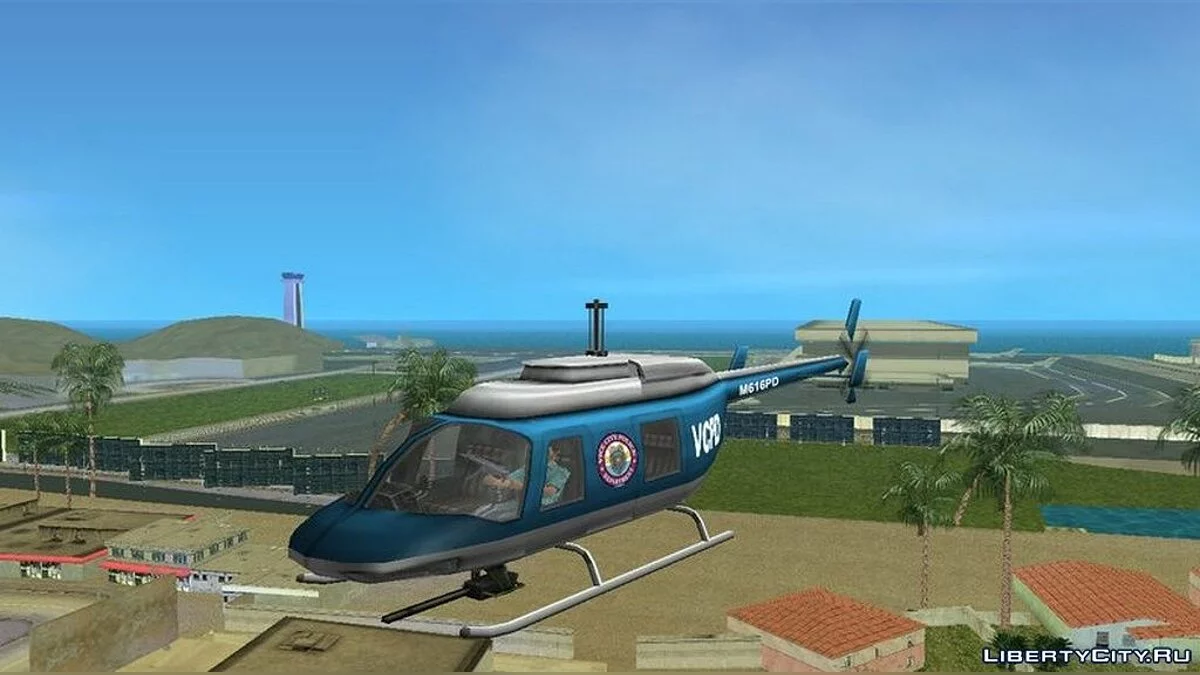 Tir depuis un hélicoptère de police / GTA Vice City