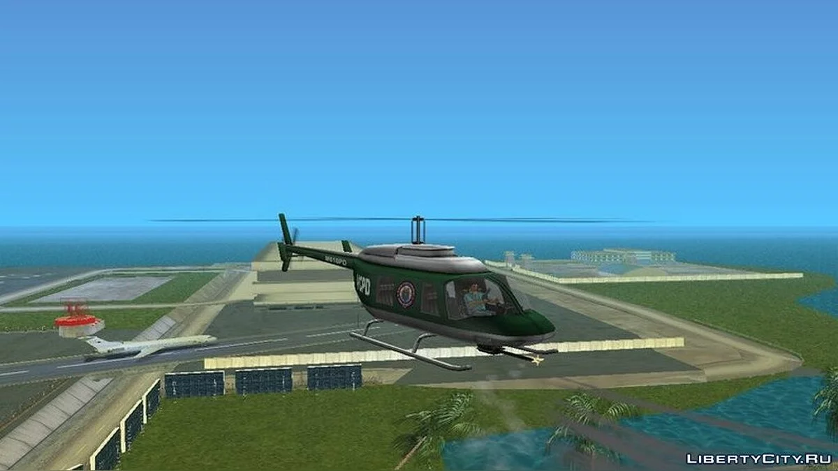 Tir depuis un hélicoptère de police / GTA Vice City