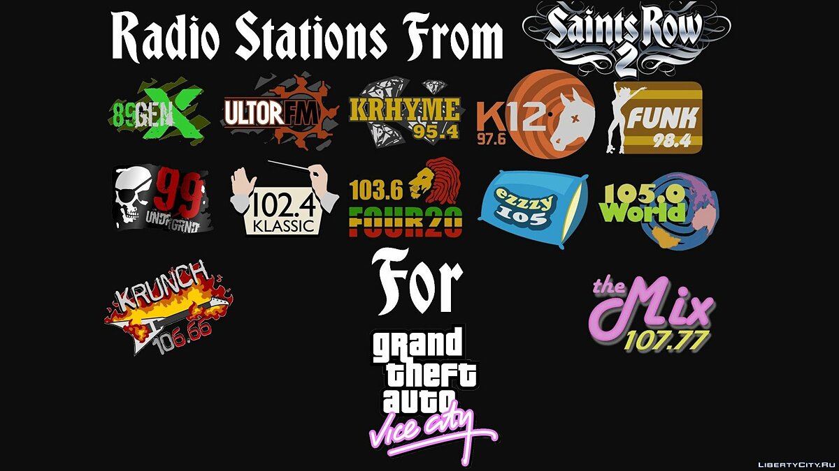 Download Radio Stations From Saints Row 2 For GTA Vice City