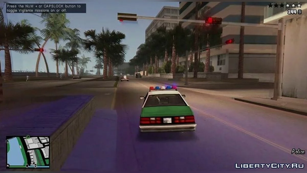 HUD بأسلوب GTA 5 لVice City v3.0 / جي تي إيه فايس سيتي