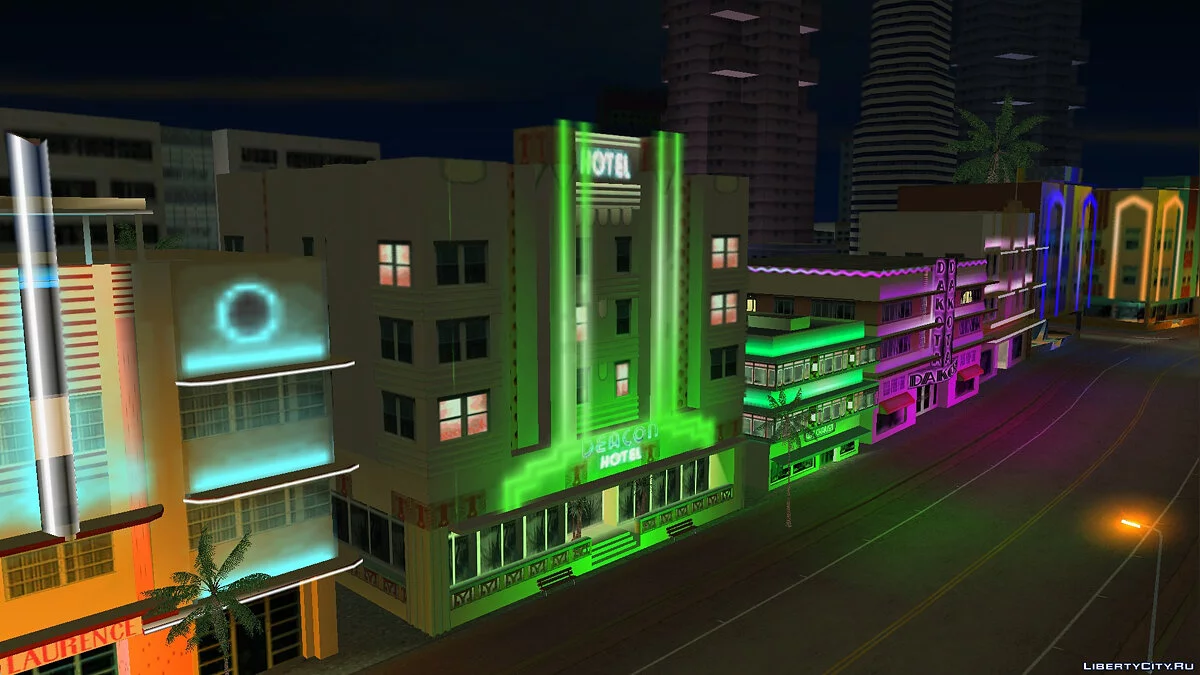 Neon lights + fix (from Vice City Stories) / GTA Vice City
