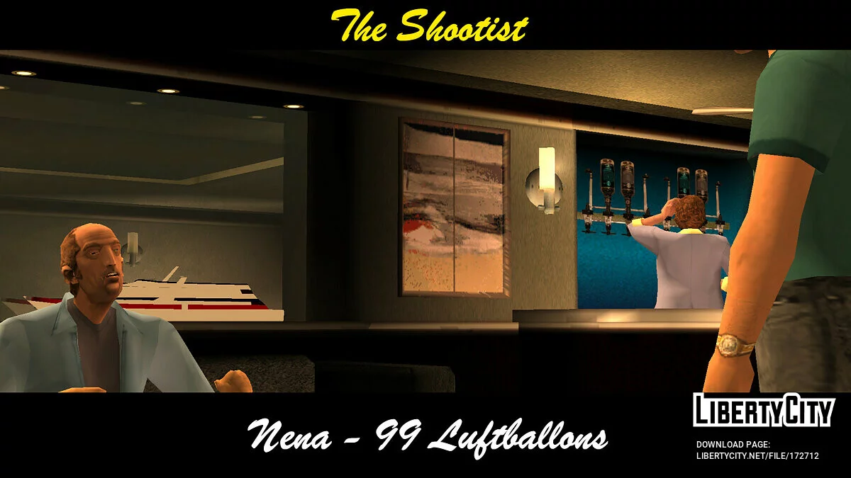 Cantidad extendida de pistas en el club Malibu / GTA Vice City
