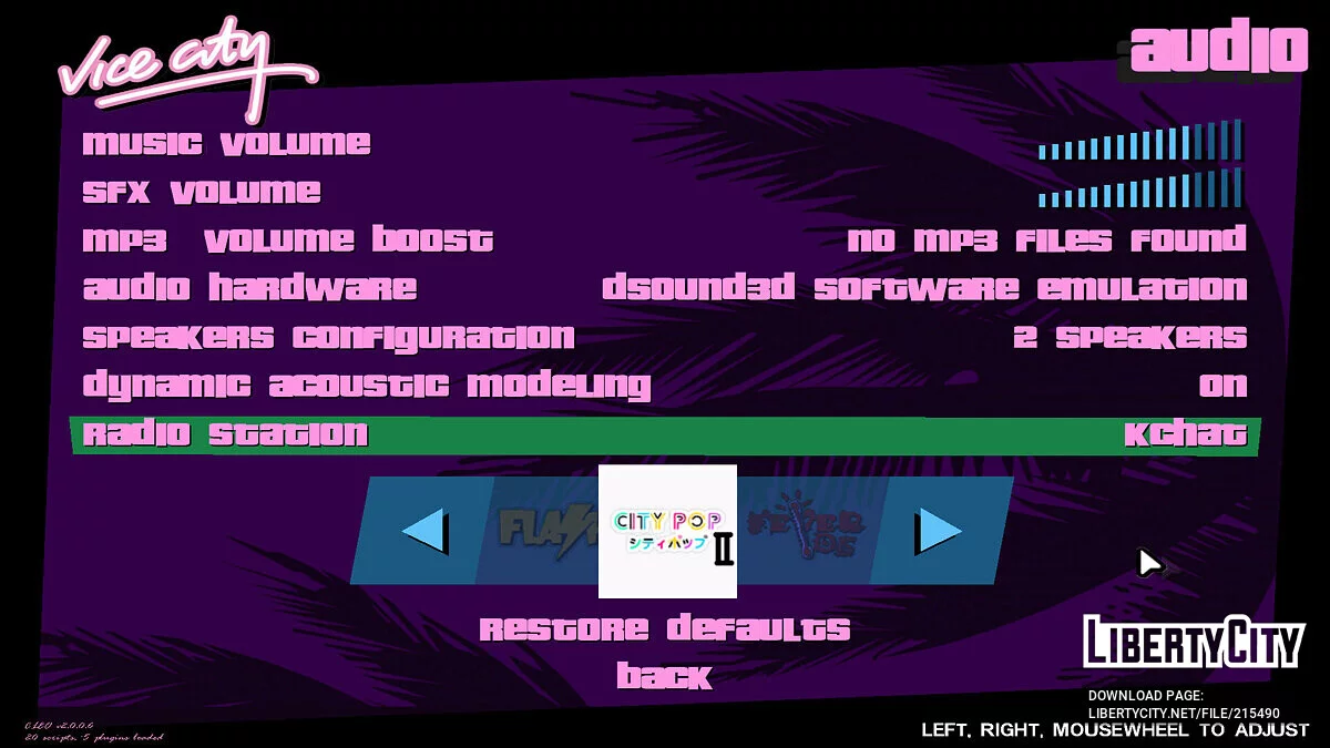 City Pop - Japan Radio (KCHAT and VCPR Replace) / GTA Vice City
