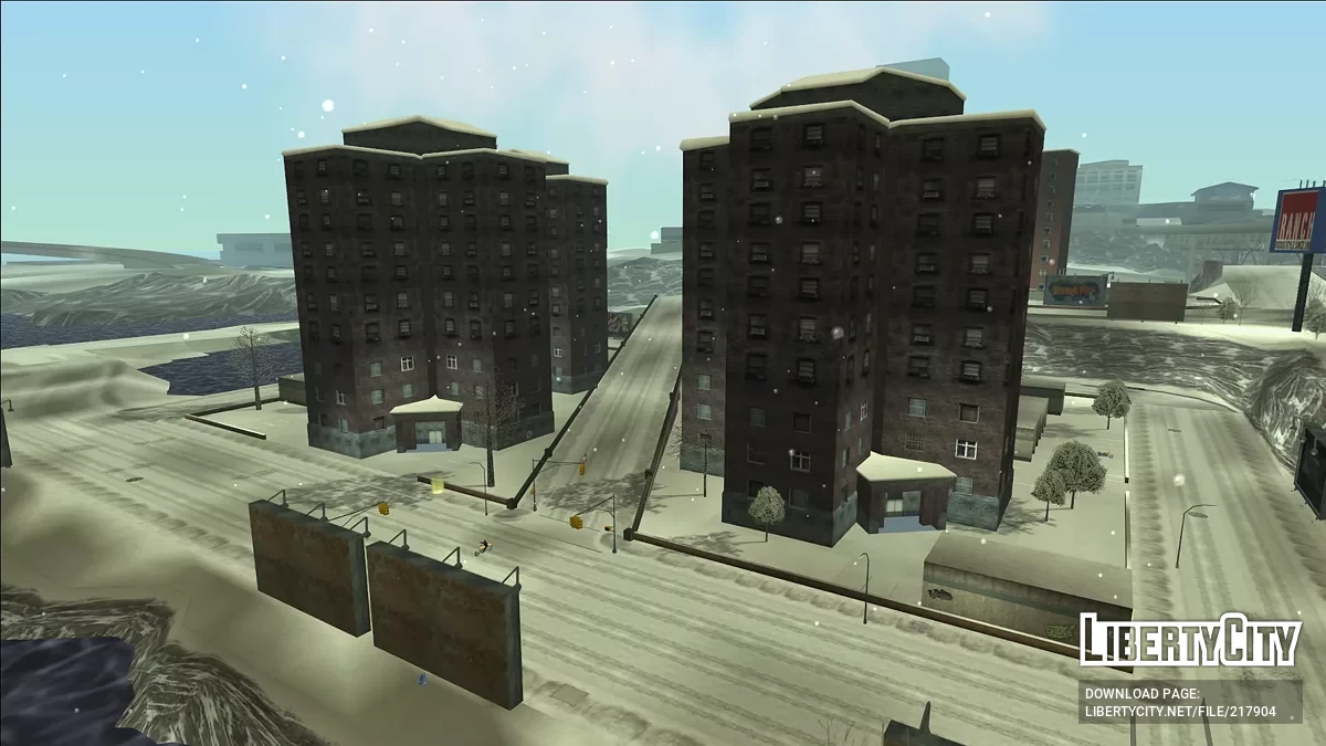 Liberty City de Inverno para RE: LCS / GTA Vice City