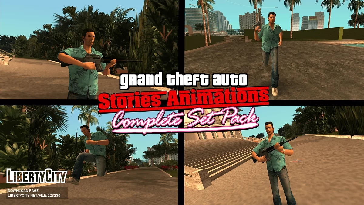 Paquete completo de animaciones de Stories / GTA Vice City