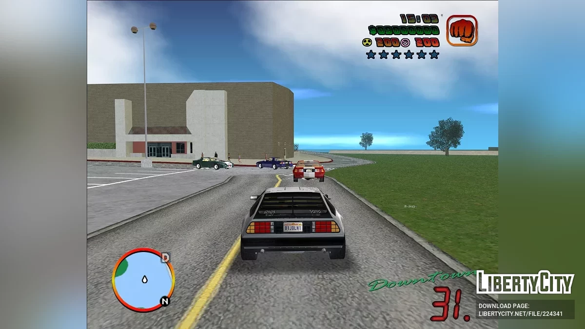 Трафік для моду GTA Vice City: Back To The Future 0.2F R2 / GTA Vice City