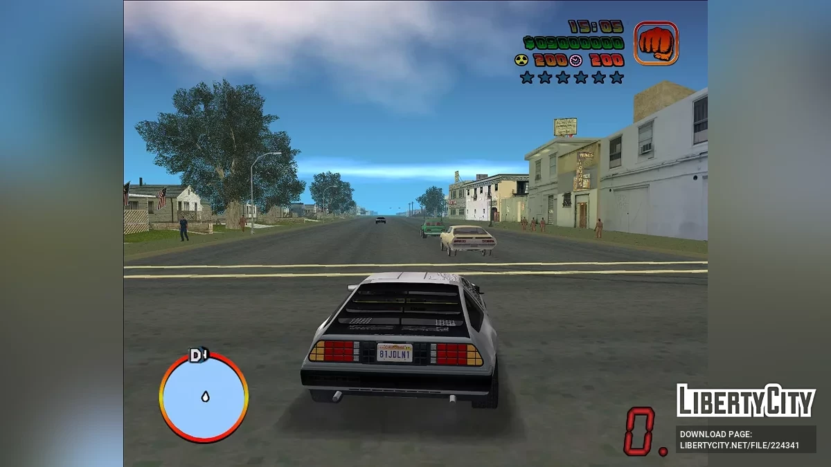 Трафік для моду GTA Vice City: Back To The Future 0.2F R2 / GTA Vice City