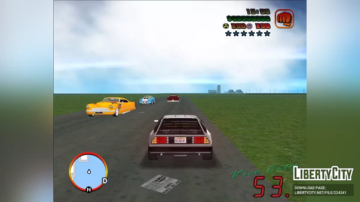 Трафік для моду GTA Vice City: Back To The Future 0.2F R2 / GTA Vice City