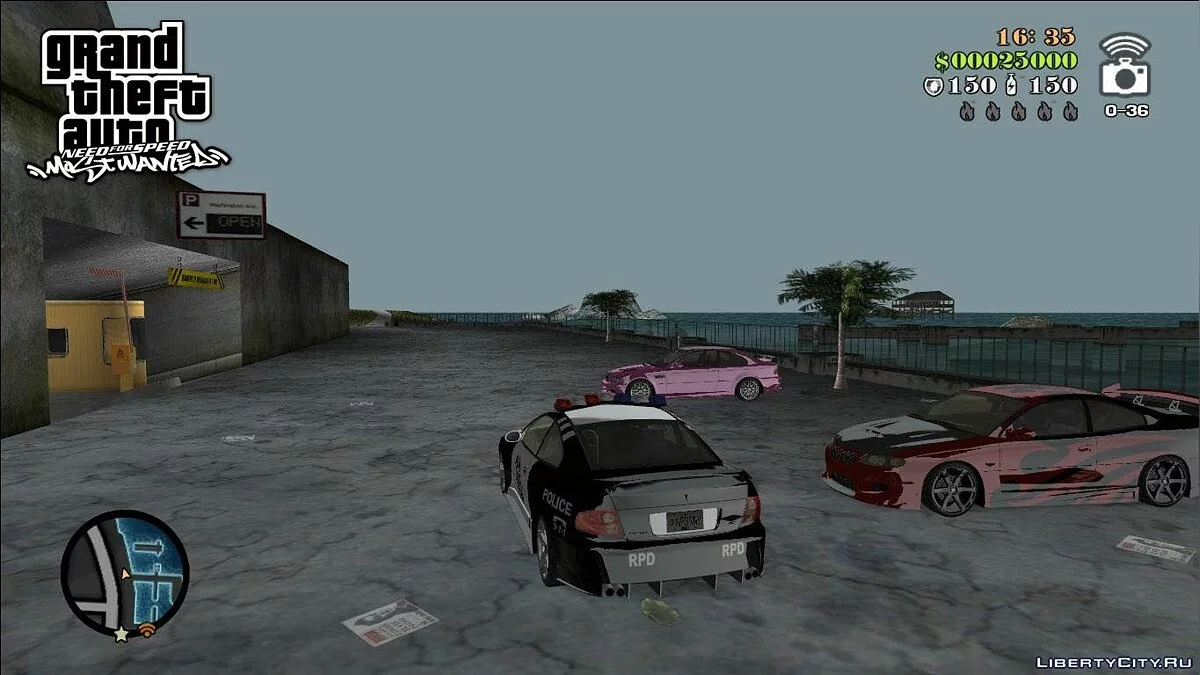 NFSMW Pontiac GTO Policial / GTA Vice City