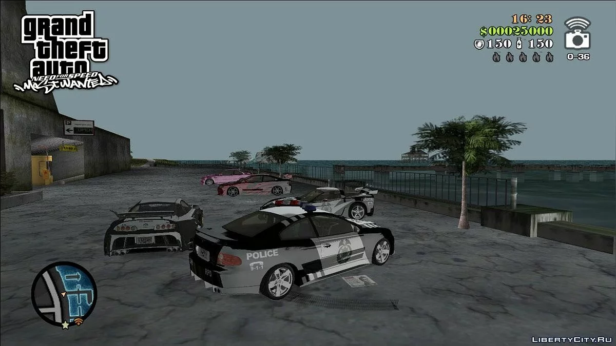 NFSMW Pontiac GTO Policial / GTA Vice City