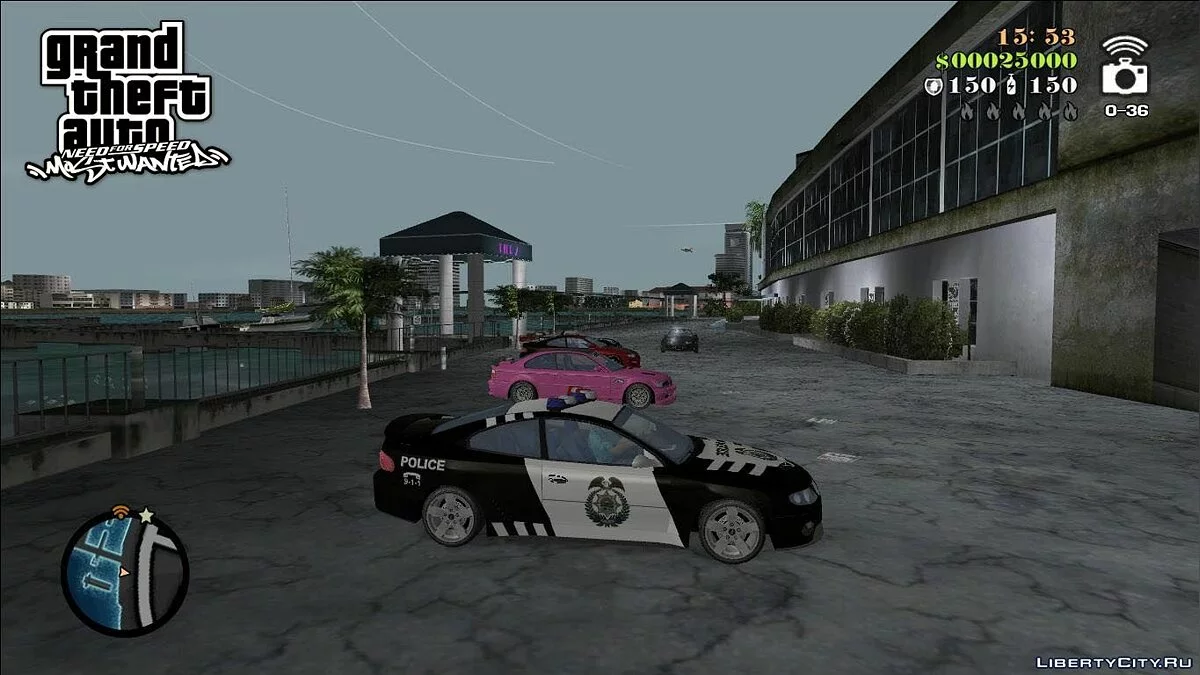 NFSMW Pontiac GTO Policial / GTA Vice City