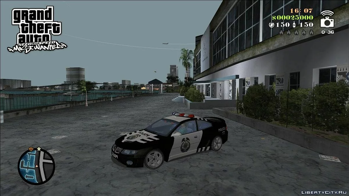 NFSMW Pontiac GTO Policial / GTA Vice City