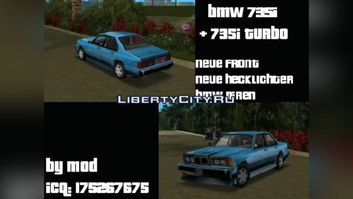 BMW 735i + 735 Turbo / GTA Vice City