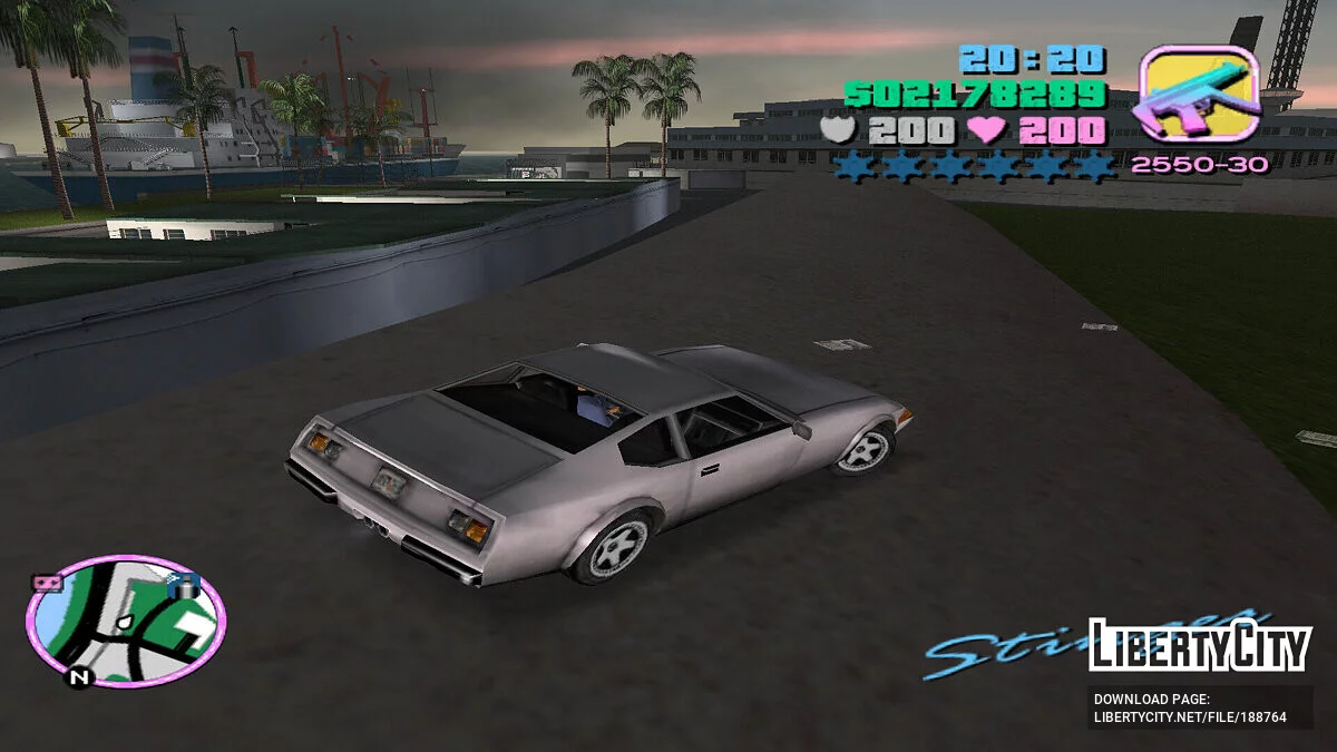 Stinger Coupe (versão MVL) / GTA Vice City