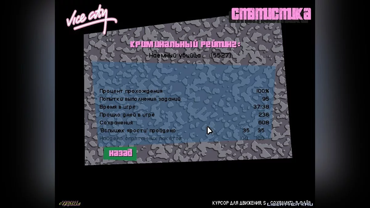 100% Save File / GTA Vice City