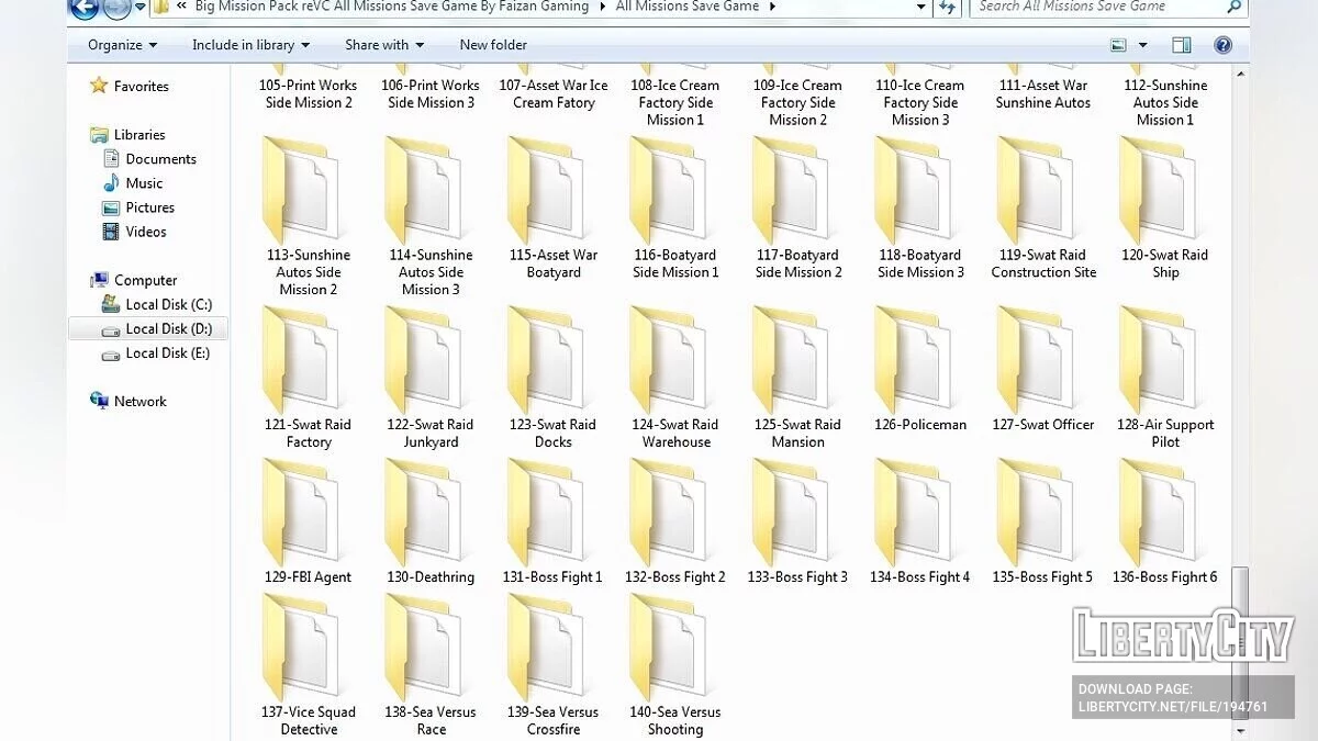 Vice City Big Mission Pack(reVC) All Missions Save Games / GTA Vice City