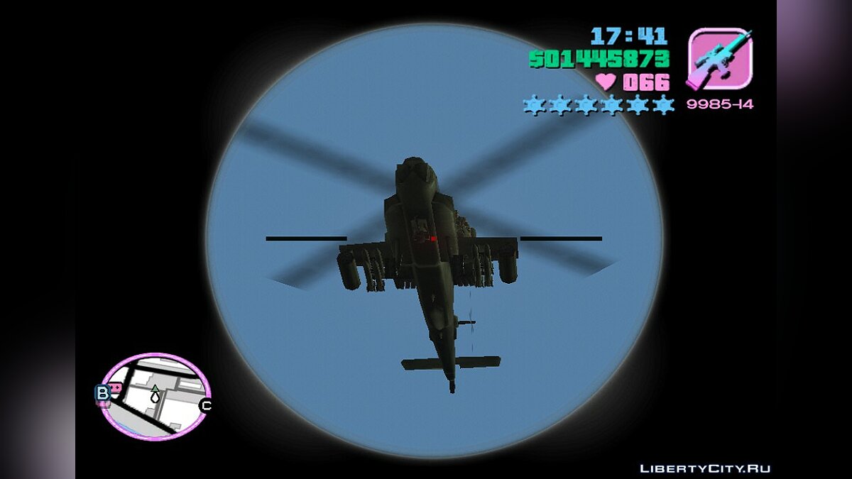 Cheat on Hunter Helicopter for GTA Vice City