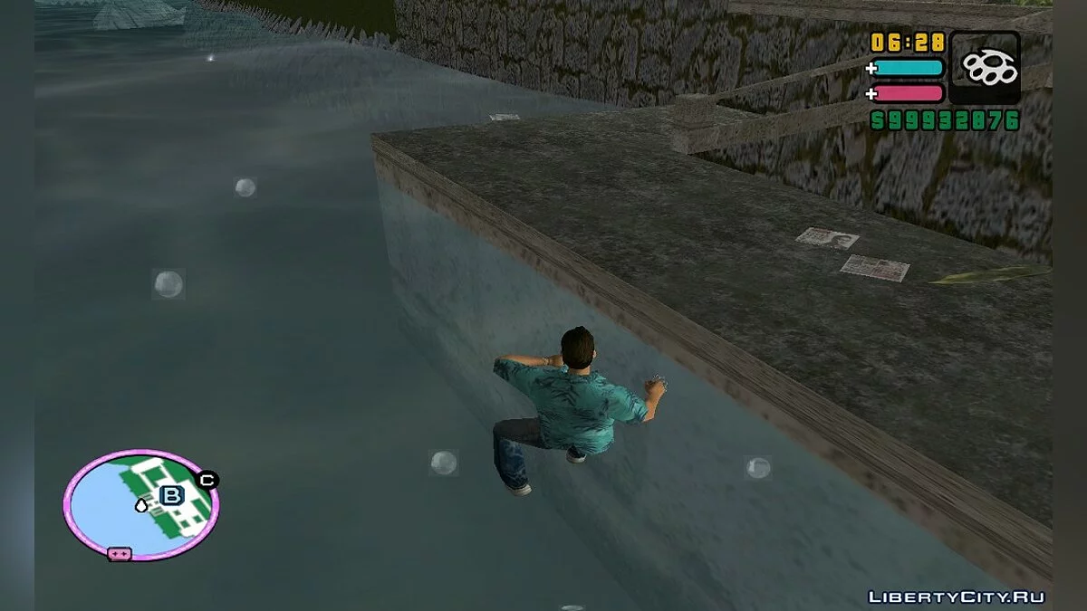 Swimming in GTA VC with New Animation / GTA Vice City