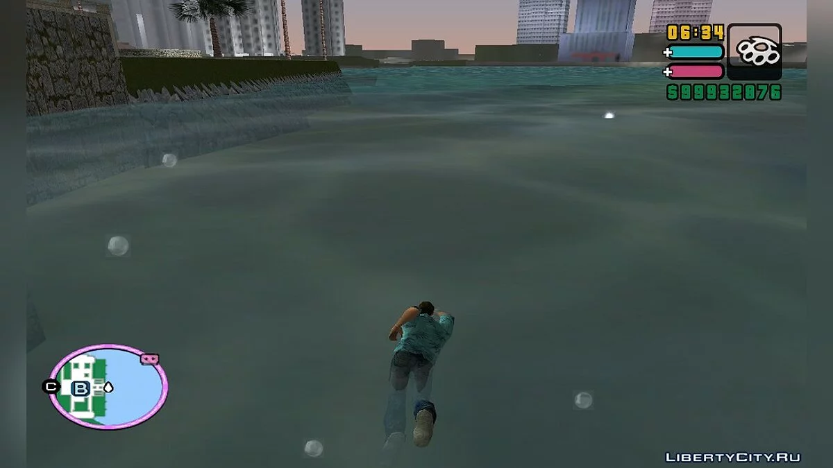 Swimming in GTA VC with New Animation / GTA Vice City
