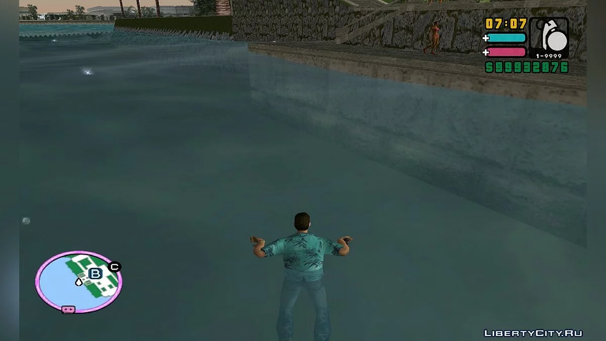 Swimming in GTA VC with New Animation / GTA Vice City