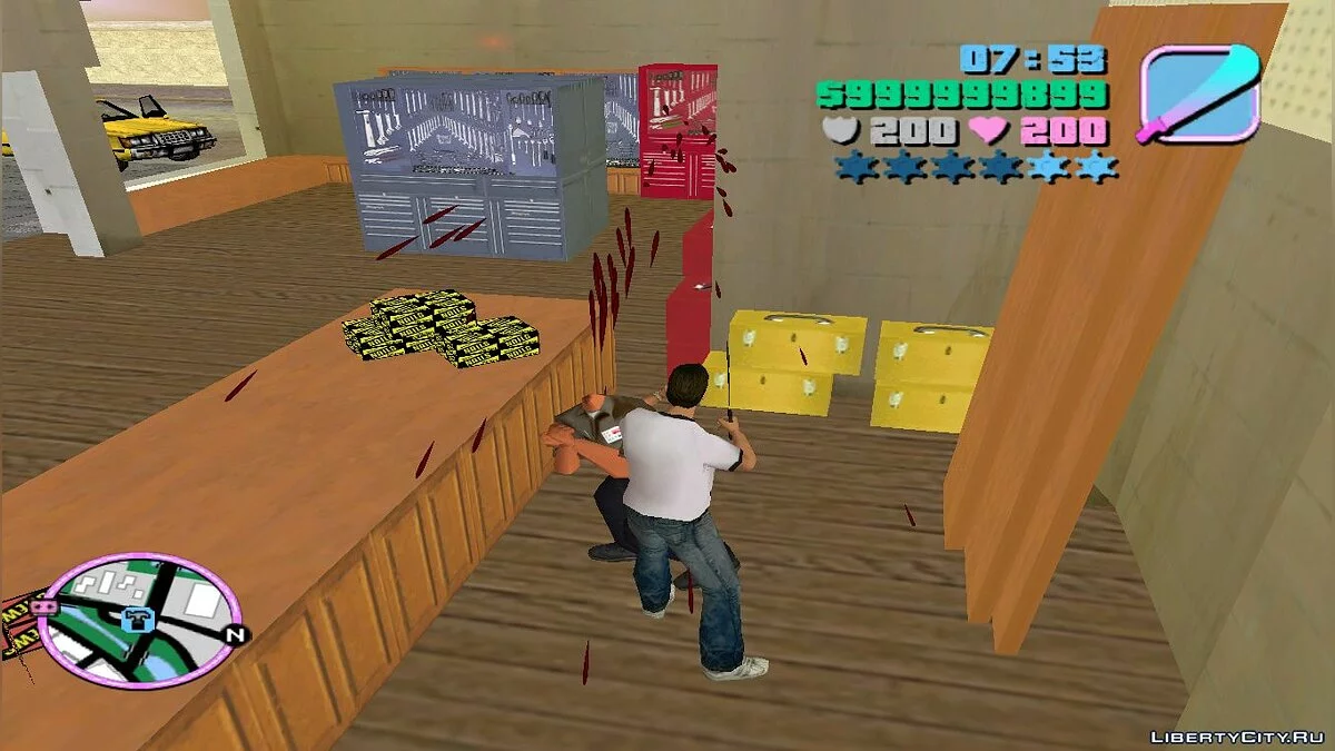 Отрубание головы холодным оружием / GTA Vice City