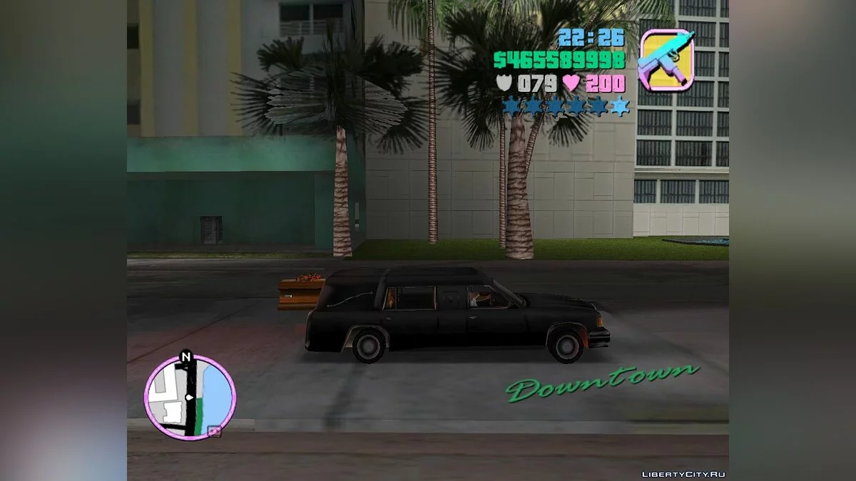 Romero's Hearse Drop Explosive Coffins / GTA Vice City