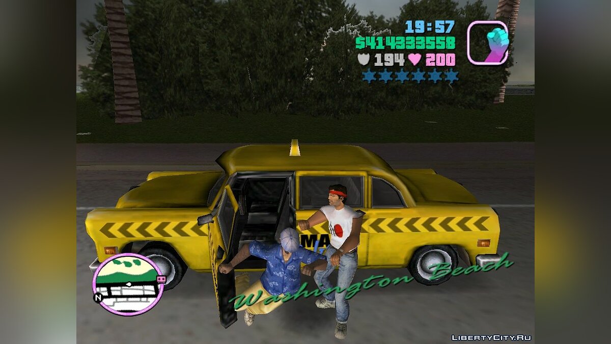 GTA Vice City GTA Vice City Taxi Mod Mod 