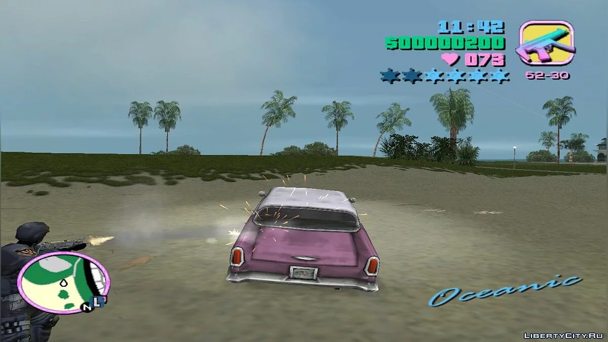 Voiture en mode invincibilité / GTA Vice City