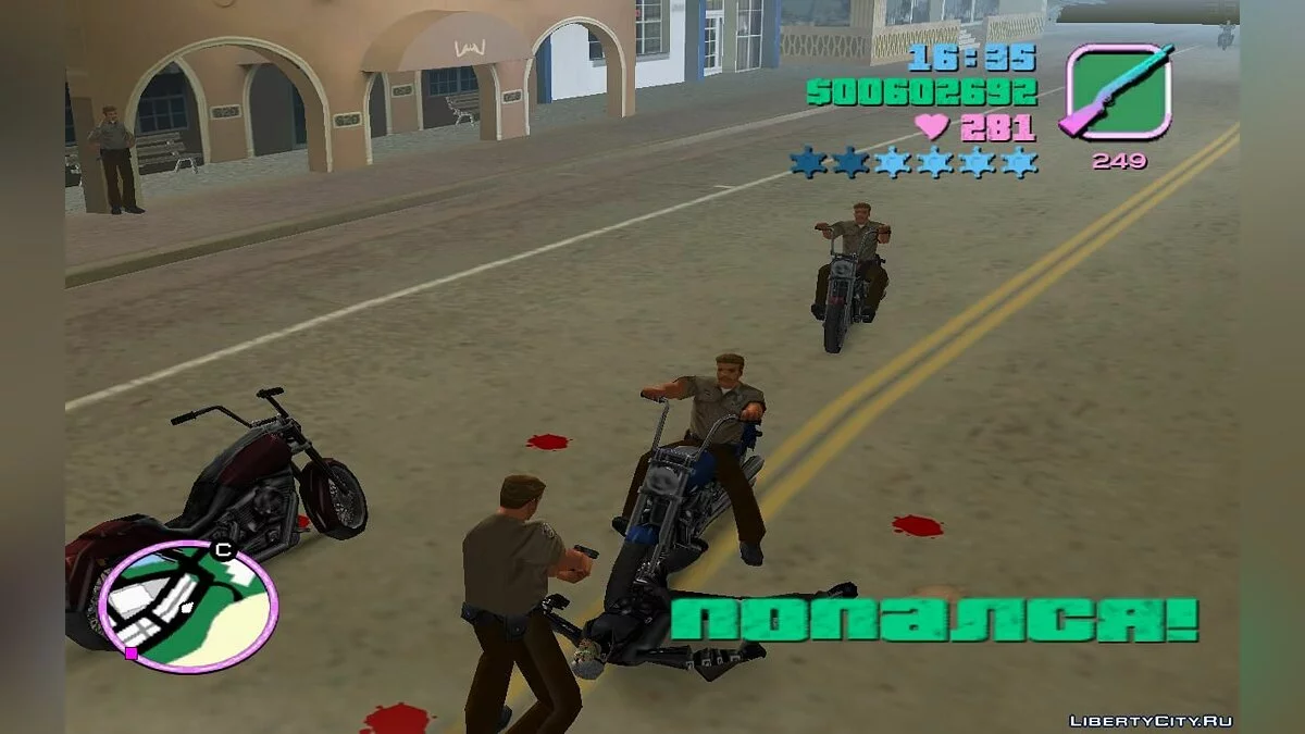 Patrolling Police on Motorcycles in Traffic (VC) 1.4 / GTA Vice City