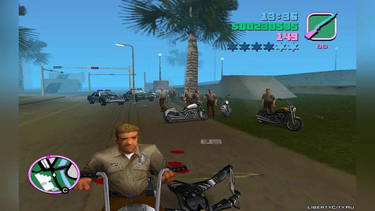 Patrolling Police on Motorcycles in Traffic (VC) 1.4 / GTA Vice City