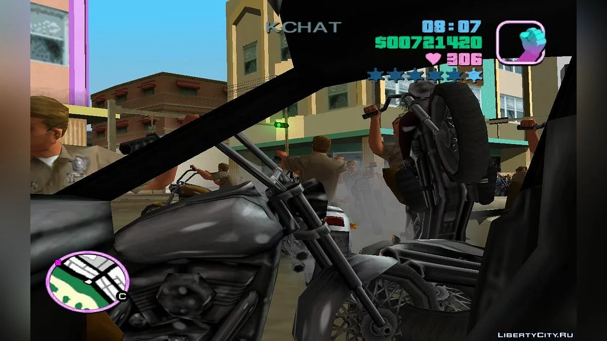 Patrolling Police on Motorcycles in Traffic (VC) 1.4 / GTA Vice City