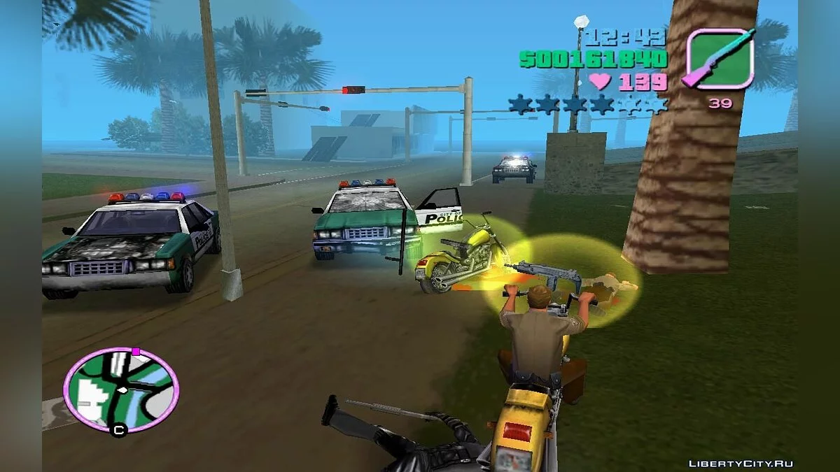 Patrolling Police on Motorcycles in Traffic (VC) 1.4 / GTA Vice City