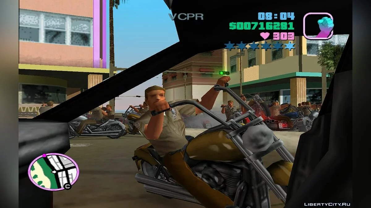 Patrolling Police on Motorcycles in Traffic (VC) 1.4 / GTA Vice City
