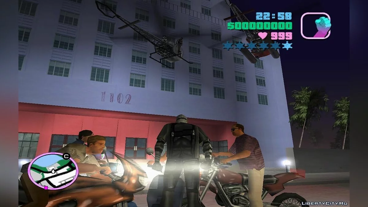 Lively Roads with Helicopters and Motorcycles (VC) 7.1 / GTA Vice City