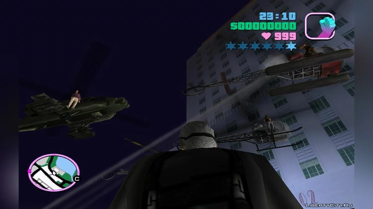 Lively Roads with Helicopters and Motorcycles (VC) 7.1 / GTA Vice City