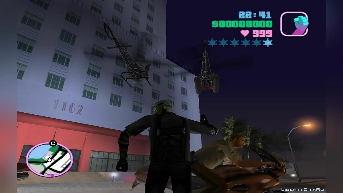 Lively Roads with Helicopters and Motorcycles (VC) 7.1 / GTA Vice City