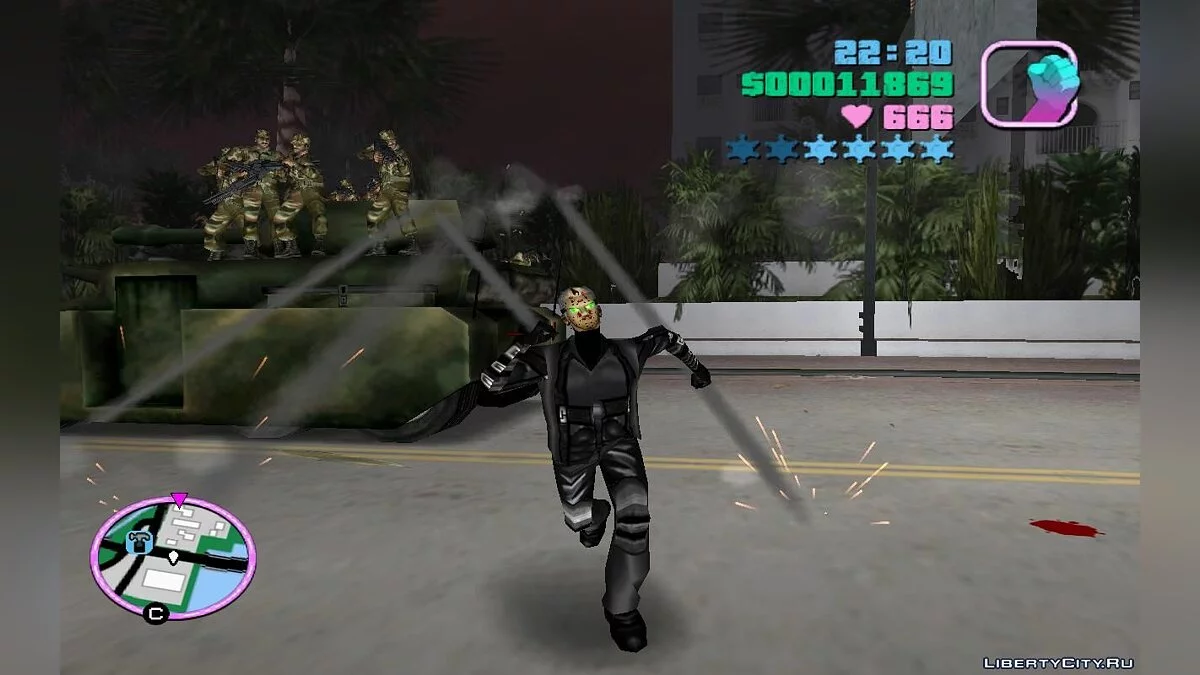 Танки з солдатами на даху, що патрулюють міські дороги (VC) 2.3 / GTA Vice City