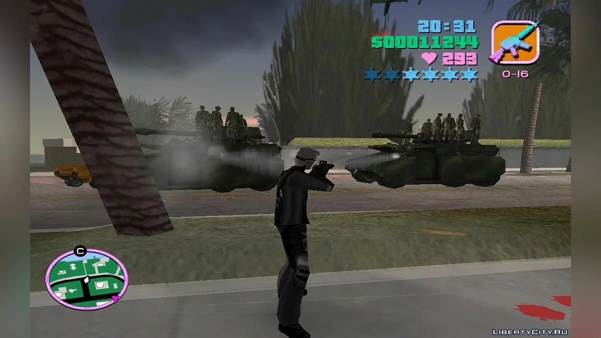 Танки з солдатами на даху, що патрулюють міські дороги (VC) 2.3 / GTA Vice City