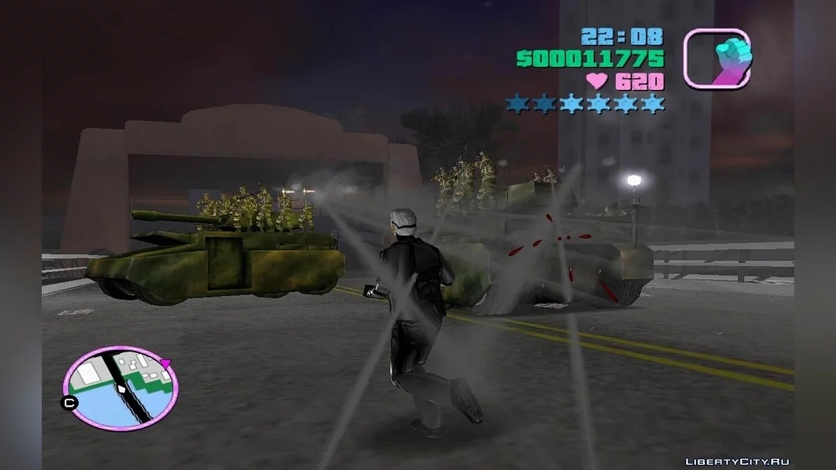 Танки з солдатами на даху, що патрулюють міські дороги (VC) 2.3 / GTA Vice City