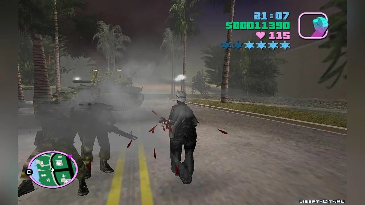 Танки з солдатами на даху, що патрулюють міські дороги (VC) 2.3 / GTA Vice City
