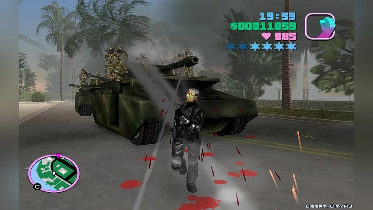 Танки з солдатами на даху, що патрулюють міські дороги (VC) 2.3 / GTA Vice City